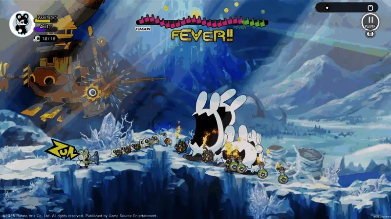 游戏场景截图，展示充满节奏感的奇幻关卡设计