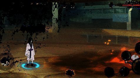 大蛇丸与猿飞日斩共同发动忍术，形成熊熊燃烧的火龙卷吞噬敌人