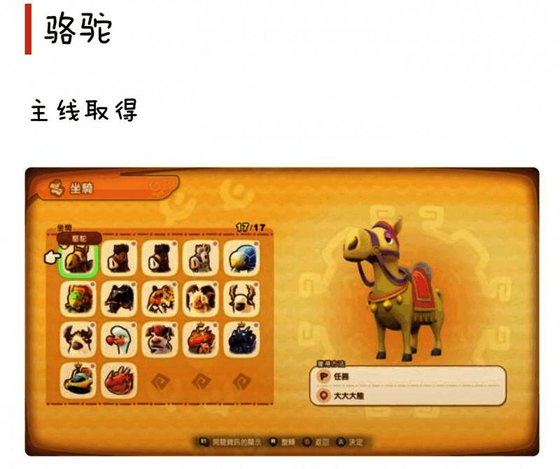 《幻想生活i》骆驼坐骑展示图，沙漠环境下奔跑的骆驼形象