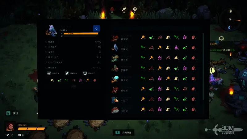 迪诺兽工作设置界面，展示多个任务优先级选项