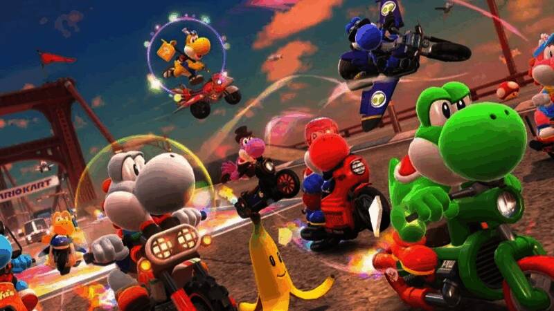 《马里奥赛车：世界》与前作开发团队人数对比图表，清晰展示各岗位增长情况