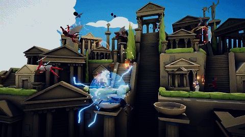 游戏内搞笑场面，如角色骑龙作战