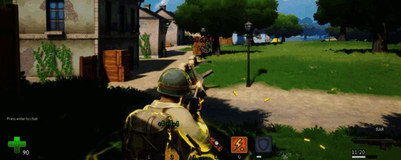 游戏封面展示了一名持枪战士在战场上的英姿，背景是硝烟弥漫的战场环境