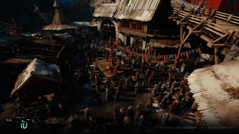 《巫师4》角色建模细节对比图，光影与材质表现大幅提升