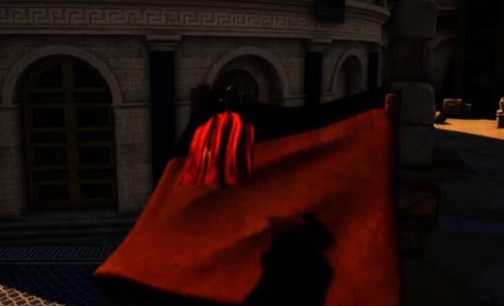 角色成功跃至对面建筑继续向上攀登