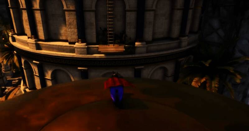 角色准备用头槌击打水晶