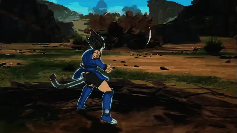 地面爆裂特效震撼，角色蓄力准备发动攻击