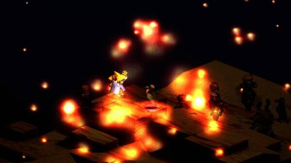 《最终幻想战略版：伊瓦利斯战记》界面展示，左侧为现代UI，右侧为经典模式画面