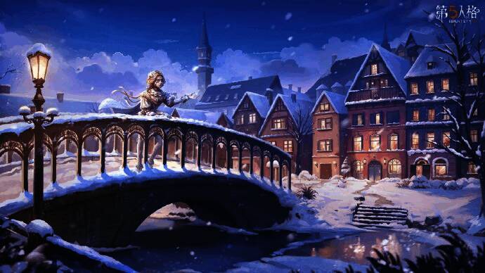 第五人格小寒线下活动现场全景图，人群聚集，舞台布置精美