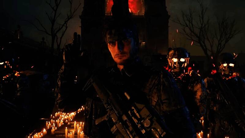 小岛秀夫在游戏开发者大会上演讲，神情专注