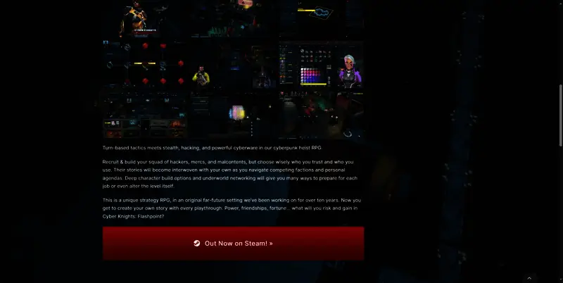 官网界面截图，显示游戏LOGO与主要角色形象