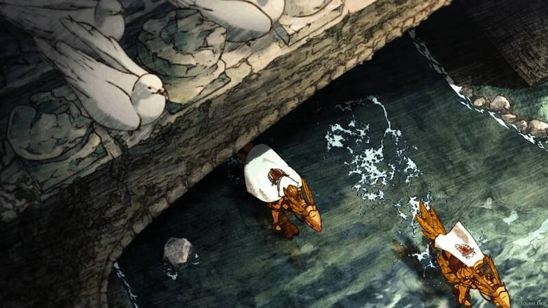 过场动画片段，展示强化版中高质量的全语音剧情演出