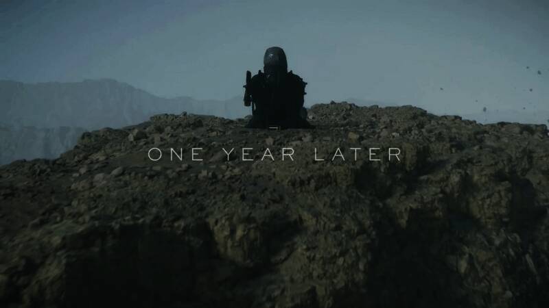 《死亡搁浅2》夜晚战斗场景，光影效果逼真，视觉冲击力极强