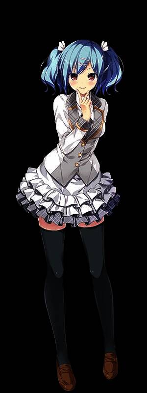 铃山美里角色插画，活力四射的姿态，笑容灿烂