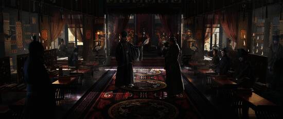 游戏内角色互动界面展示，玩家可与多位三国人物展开对话并影响剧情走向