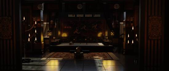 游戏内重现赤壁之战场景，烈焰冲天，战船列阵，气氛紧张激烈