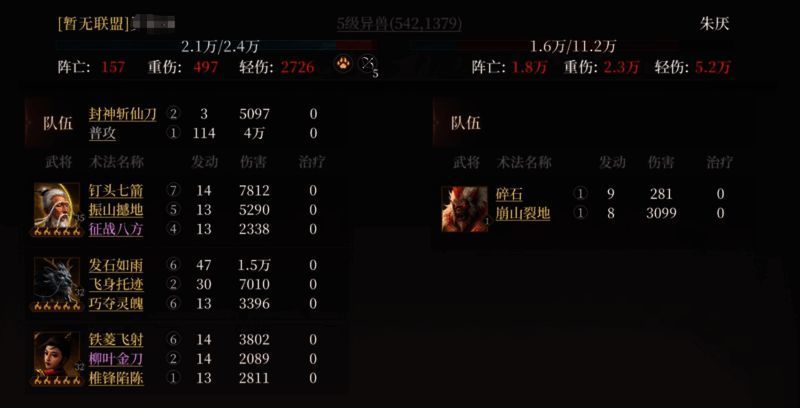 多人协同挑战异兽场景