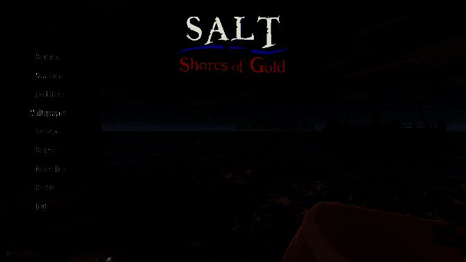 《盐2：黄金海岸》游戏场景截图，海上风暴来临前紧张氛围