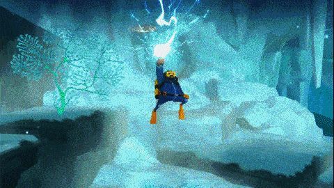 玩家在海底进行多种任务操作的画面