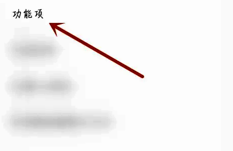 进入功能设置菜单