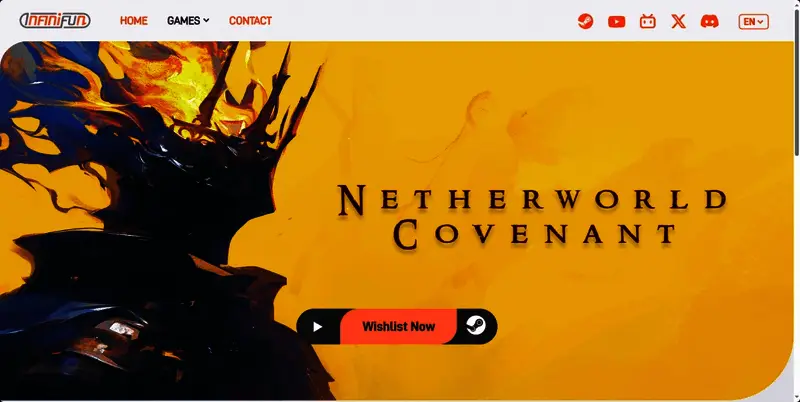 Steam页面截图，展示《冥界契约》在Steam平台上的商店界面