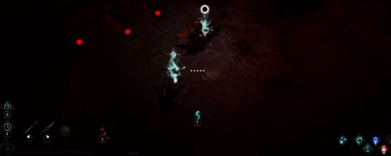 《冥界契约》游戏内场景截图，展示黑暗奇幻风格的地牢环境与角色战斗画面