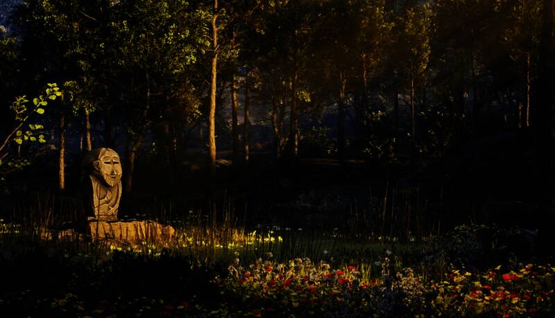 角色换装界面，展示多种传统服饰与武器组合