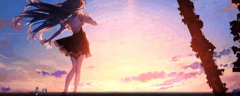 《KANADE》游戏封面图，展现主角清新可爱的形象，背景为梦幻风格的校园场景