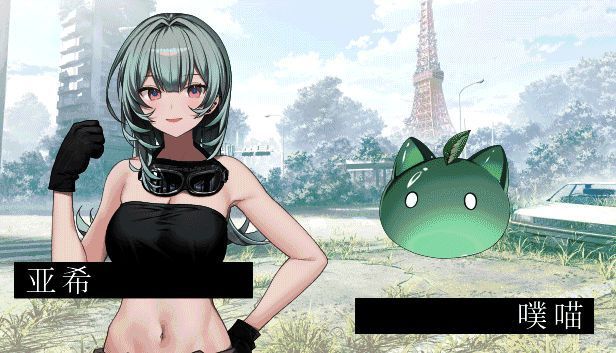 角色插画展示，奏身着白色连衣裙站在窗边，背景光影交错，氛围温柔梦幻