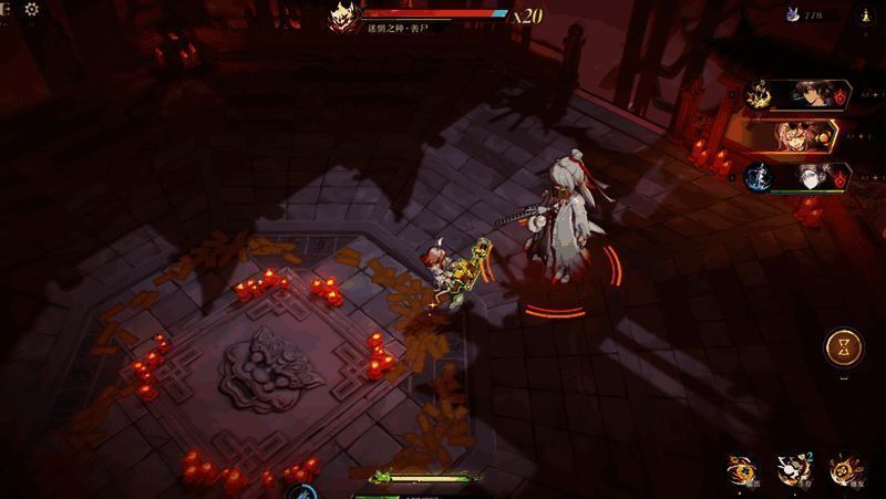 战斗界面特写，显示BOSS机制提示