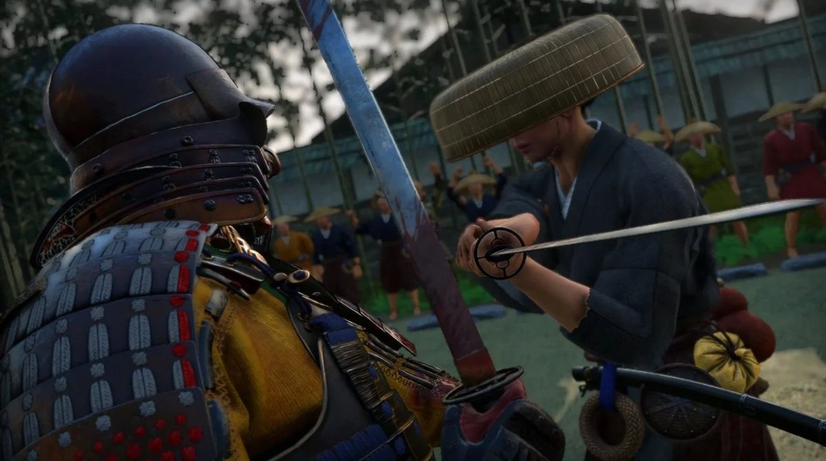 日式城堡攻防战场景，弓箭齐发，火炮轰鸣