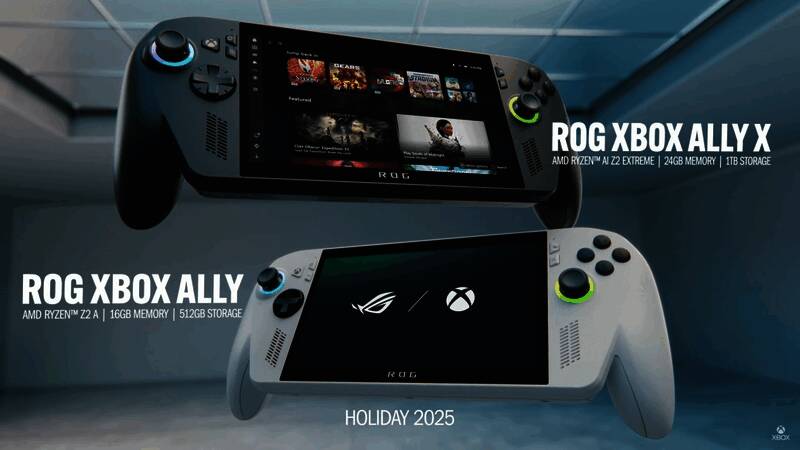 工程师正在调试Xbox Ally设备的画面表现