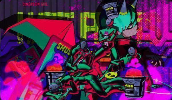 Coneru与主角在高楼林立的城市中展开激烈战斗的场景