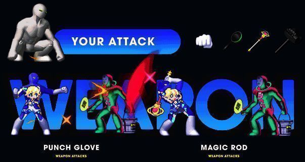 敌人Hate Fruit Company成员的形象设计图，造型怪异且极具压迫感