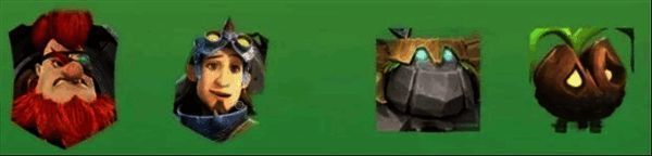 中氪阵容示意图，罗宾与托尔组合，兵种搭配石头人与橡皮单位