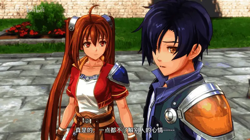 夕阳映照下的角色背影，构图极具美感