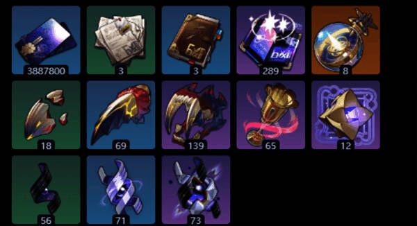 Saber天赋升级界面预览，展示各项技能提升所需材料分布