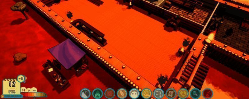 《寓言医院》游戏界面截图，展示中世纪风格的医院内部布局与角色互动场景