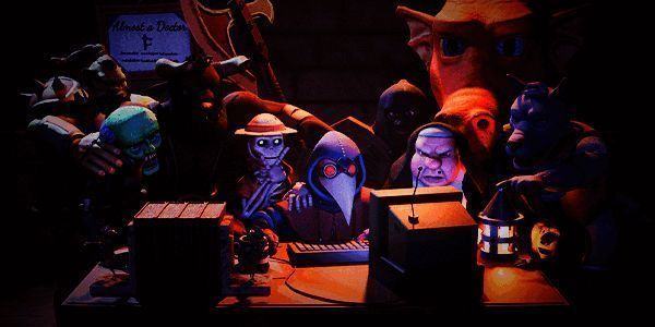 游戏角色群像展示，包含瘟疫医生、炼金术士等特色职业形象