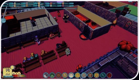 炼金实验室内部，蒸馏器冒出彩色烟雾