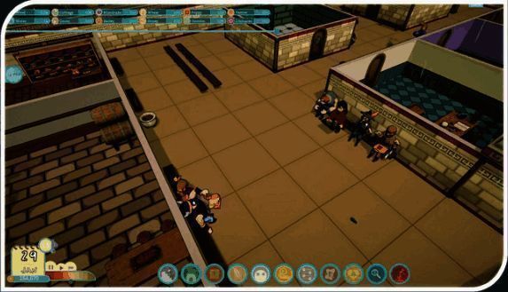 员工休息室画面，医护人员围坐饮酒聊天