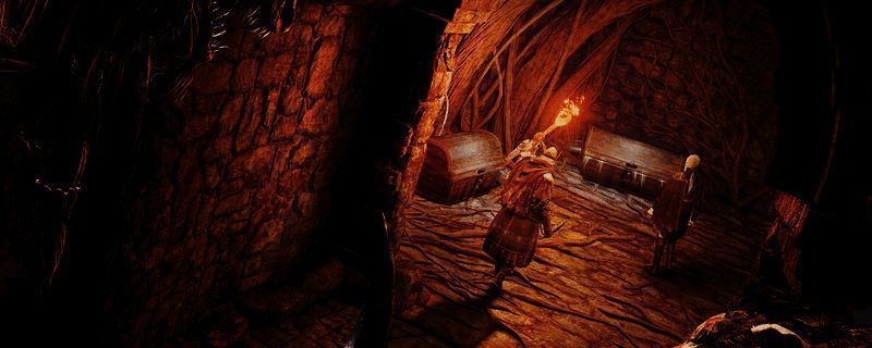 艾尔登法环黑夜君临游戏画面，展示一位角色与幽灵女孩互动的场景