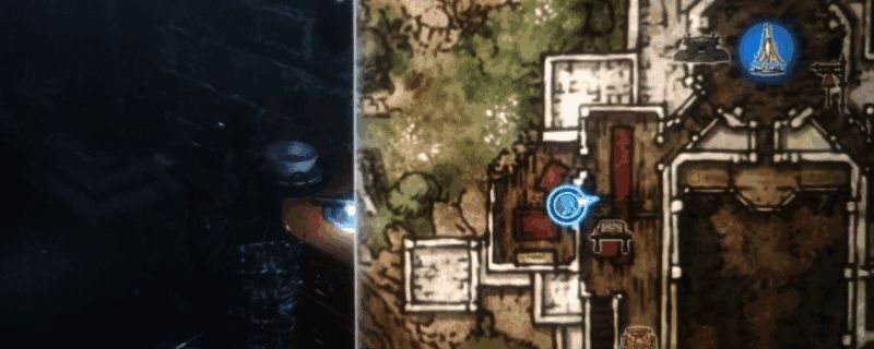 艾尔登法环女爵追忆任务地图标记与角色对话界面