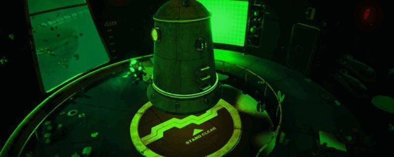 水下发电站废墟场景，昏暗光线中透露出神秘气息