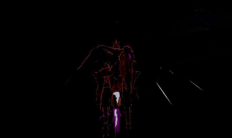 机体分离为两部分，分别对敌发起猛烈攻势，战斗节奏加快