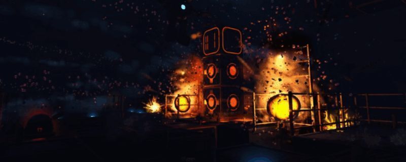 主角在充满未来感的城市中穿梭，远处可见漂浮的能量装置