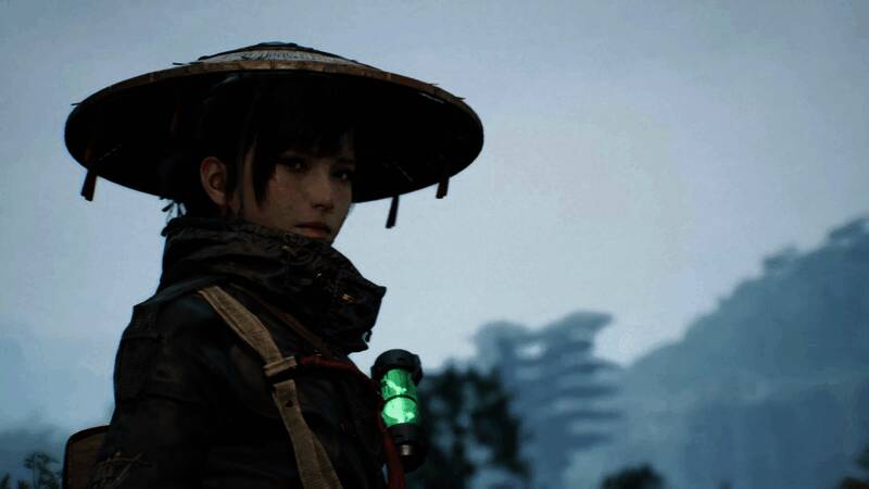 战斗场景截图，艾玛手持武器与巨型怪兽激烈交锋，特效炫目