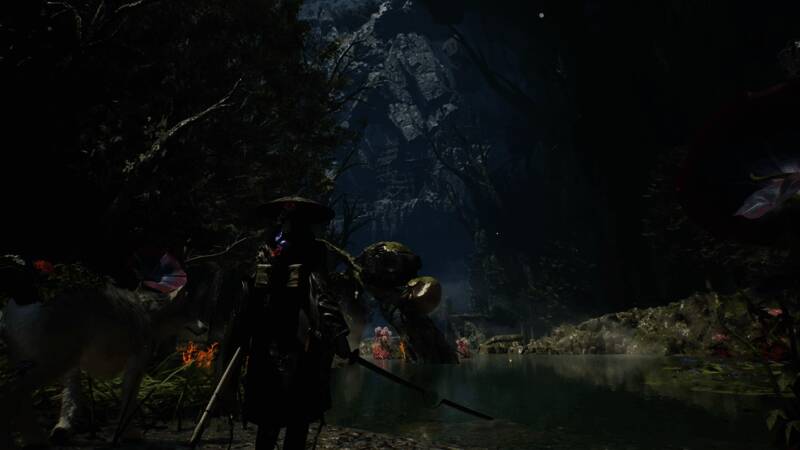 敌方Boss登场画面，身形巨大，气势压迫感十足