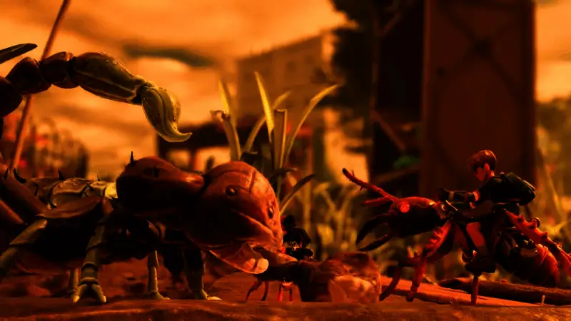 多个角色协同建造基地，展示多人合作模式下的丰富互动