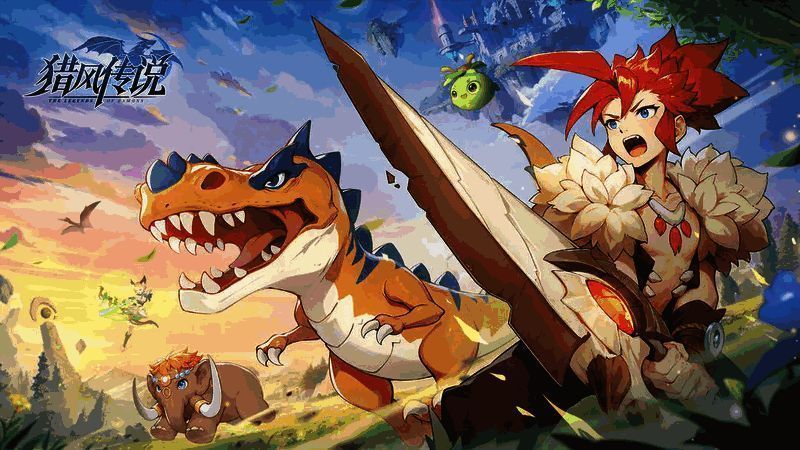 《猎风传说》宠物系统界面展示岩甲蜥蜴外观及技能说明